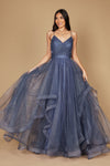 Prom Dresses Sparkling Long Formal Ball Gown Periwinkle