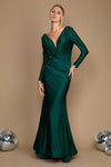 Long Sleeve Formal Fitted Evening Dress Wholesale