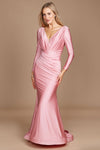 Long Sleeve Formal Fitted Evening Dress Wholesale