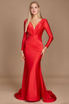 Long Sleeve Formal Fitted Evening Dress Wholesale