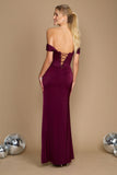 Formal Dresses Corset Satin Formal Evening Dress Eggplant