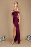 Formal Dresses Corset Satin Formal Evening Dress Eggplant