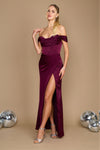 Formal Dresses Corset Satin Formal Evening Dress Eggplant