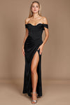 Formal Dresses Corset Satin Formal Evening Dress Black