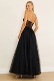 Prom Dresses Corset Prom Party Dress Formal Ball Gown Black