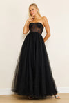 Black Wedding Dresses Long Strapless Corset Black Wedding Dress Black