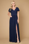 Formal Dresses Short Sleeve Formal Mother of the Bride Dress Navy