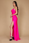 Prom Dresses Long Formal Low Back Prom Dress Fuchsia