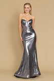 Prom Dresses Long Corset Mermaid Formal Prom Dress Charcoal