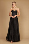 Long Sparkling Cowl Corset Prom Dress Wholesale