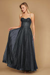 Long Sparkling Cowl Corset Prom Dress Wholesale