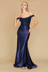 Prom Dresses Long Corset Mermaid Prom Formal Dress Navy