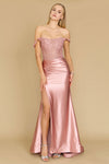 Prom Dresses Long Corset Mermaid Prom Formal Dress Rose