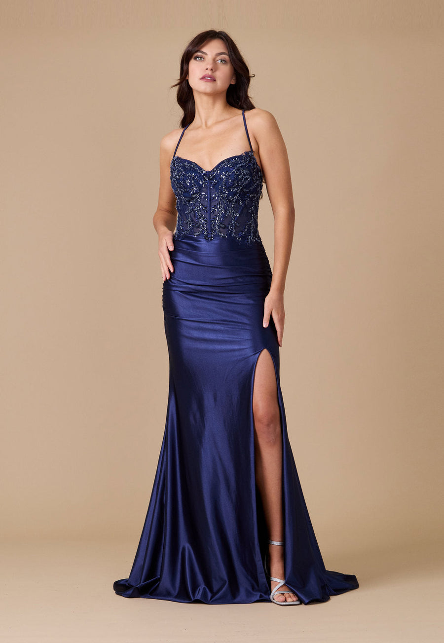 Open Back Long Sexy Formal Prom Dress