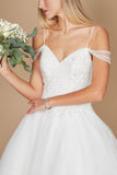 Wedding Dresses Plus Size Long Off Shoulder Wedding Gown White