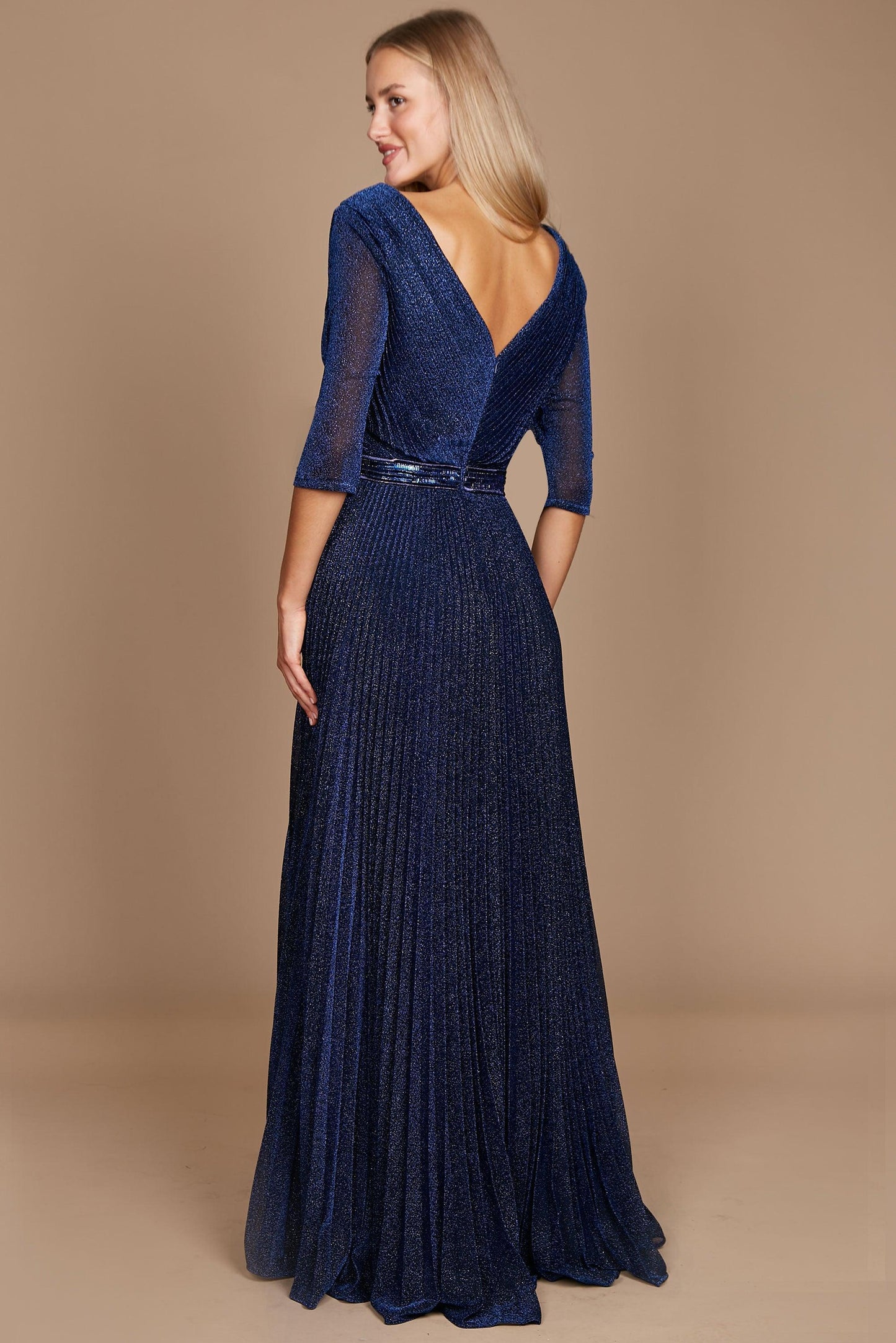 Formal Dresses Long Sleeve Formal Evening Dress Navy