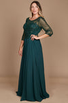 Long Sleeve Hand Beaded Mother of The Bride Dress Wholesale