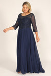 Long Sleeve Hand Beaded Mother of The Bride Dress Wholesale