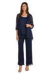 R&M Richards Long Formal Chiffon Pant Suit 2593 - The Dress Outlet